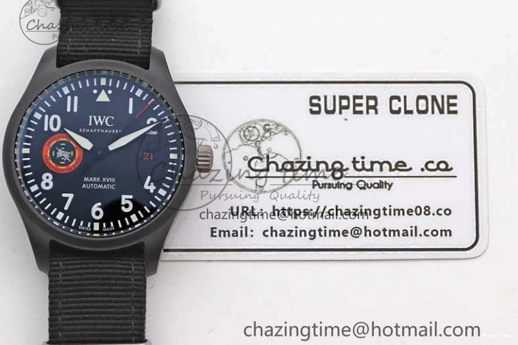 MIROTIME 0407 Mark XVIII ‘TOPGUN SFTI’ Ceramic M+F Best Edition Black Dial on Black Nylon Strap A MultiPurpose 7047